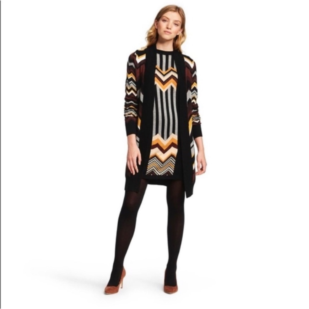 Missoni for Target Chevron Open Cardigan | Black Chevron